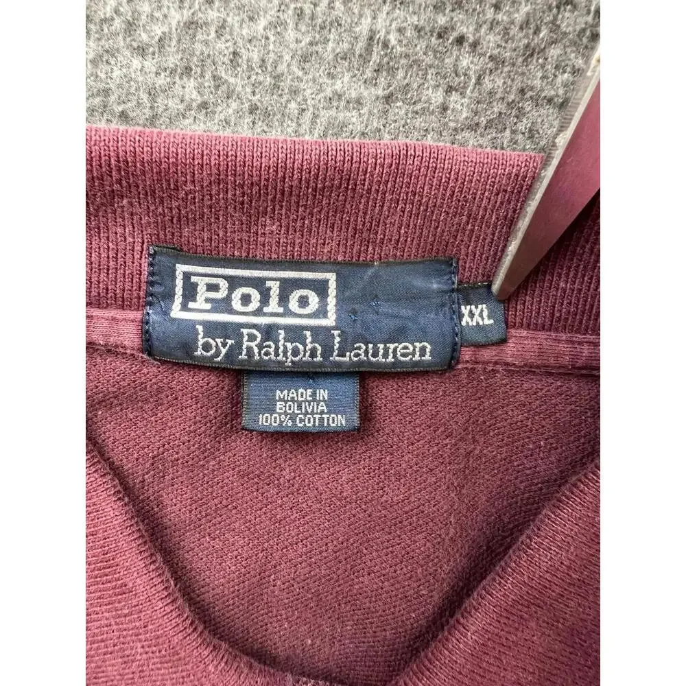 Polo Ralph‎ Lauren Burgundy XXL Cotton Polo Shirt